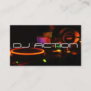 DJ Music Club Entertainment Business Card    