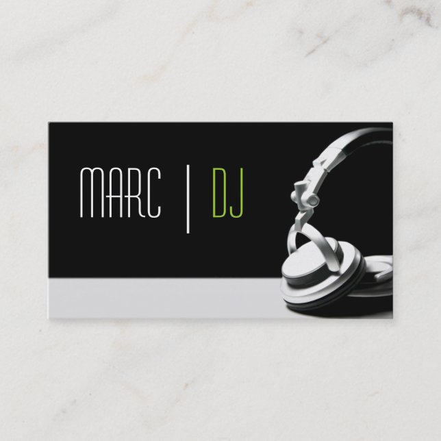 DJ Music Club Entertainment Business Card     (Front)
