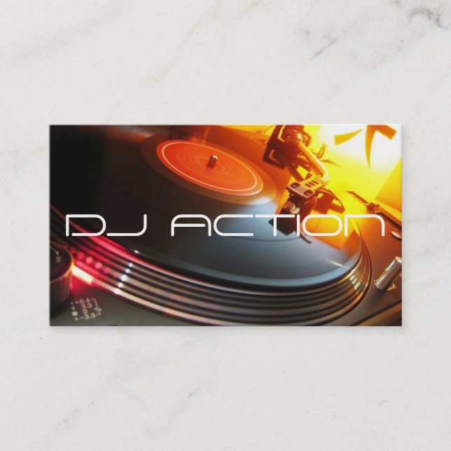 DJ Music Club Entertainment Business Card     (Front)