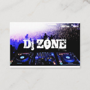 DJ Music Club Entertainment Business Card    
