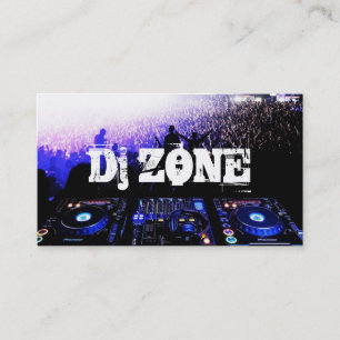 DJ Music Club Entertainment Business Card   