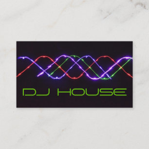 DJ Music Club Entertainment Business Card 