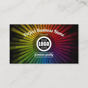 DJ Music Colorful Artist Sound Wave Creative Cool Business Card