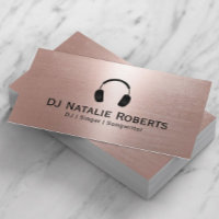 DJ Music Deejay Modern Blush Rose Gold