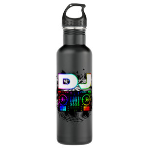 Dj Music Lover Music Player Sound Cool Funny Gift  710 Ml Water Bottle