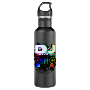 Dj Music Lover Music Player Sound Cool Funny Gift  710 Ml Water Bottle