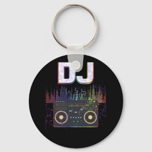 Dj Music Lover Music Player Sound Cool Key Ring