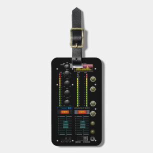 DJ Music Mixer Luggage Tag