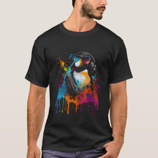 Dj Music Music Fan Penguin Party Party Outfit Hobb T-Shirt