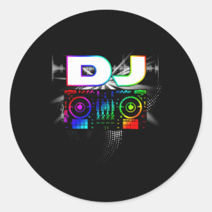 Dj Music Music Player Sound Classic Round Sticker