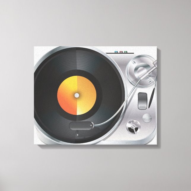 DJ Music Player Canvas Print (Front)