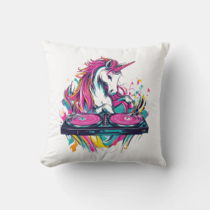 DJ Music Unicorn (1) Cushion