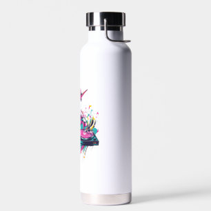 DJ Music Unicorn (1) Water Bottle