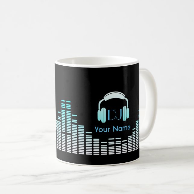 Dj musician mug personalised (Front Right)