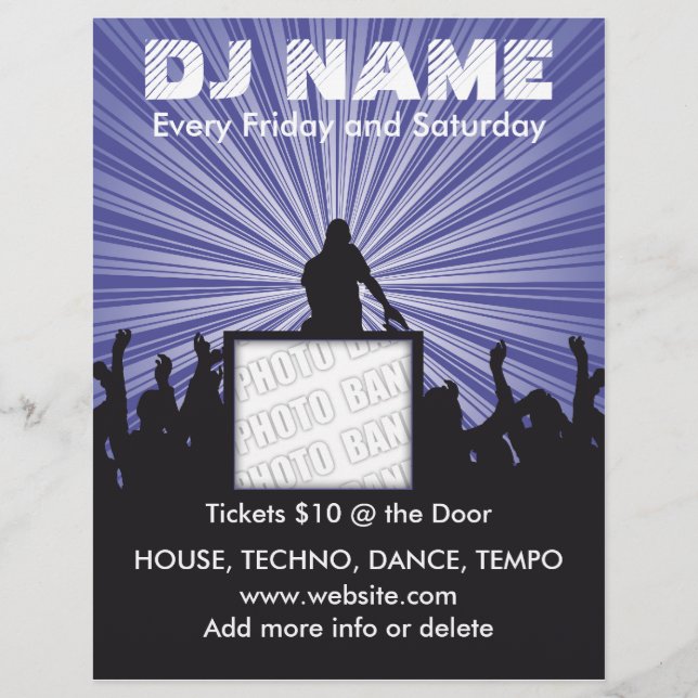 DJ Name Music Flyer (Front)