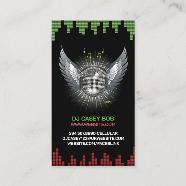 DJ Night Club Business Card (Front)