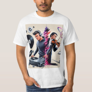 Dj on print shirt