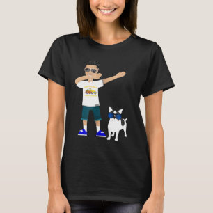 Dj Pauly D Dabbing With Cool French Bulldog In Sha T-Shirt