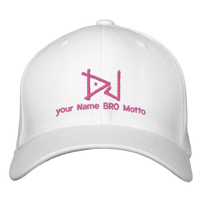 DJ Personalizable Cap Your Own Text Bro & Babe (Front)