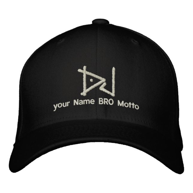 DJ Personalizable Cap Your Own Text Bro & Babe (Front)