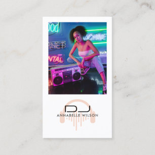 DJ Photo Modern Music Business Card