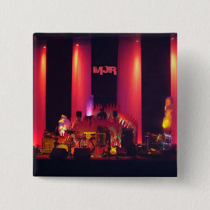 DJ Plays Before Live Band 15 Cm Square Badge