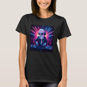 Dj Popsicle Head Performing With Colourful Lights T-Shirt
