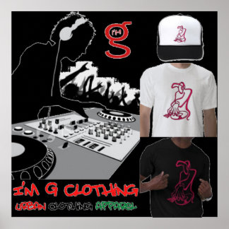 DJ Poster from I'm G Clothing