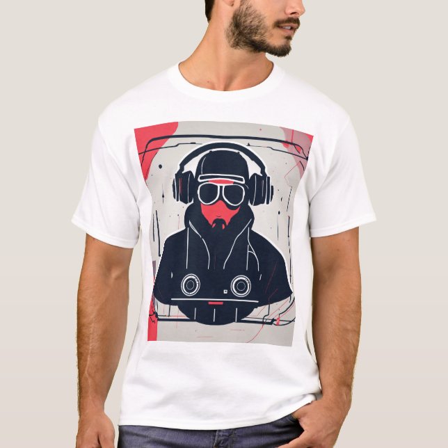 DJ Print T- Shirt (Front)