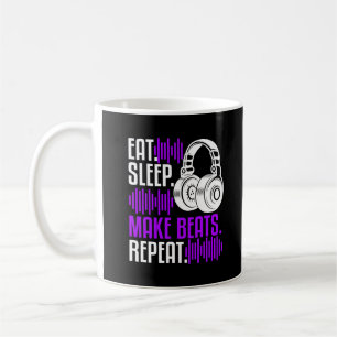 DJ Producer Eat Sleep Make Beats Music Coffee Mug