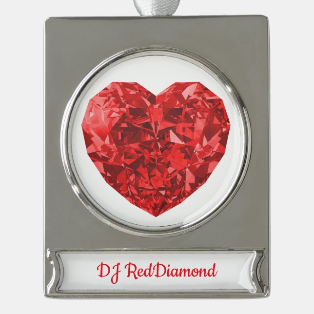 DJ RedDiamond Banner Ornament (Front)
