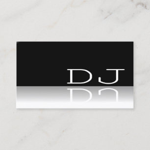 DJ - Reflective Text - Business Card