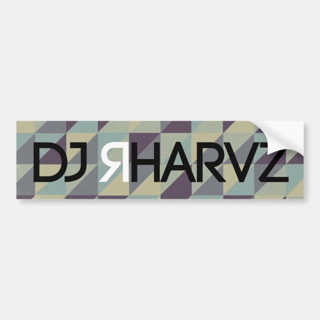 DJ RHARVZ BUMPER STICKER (Front)