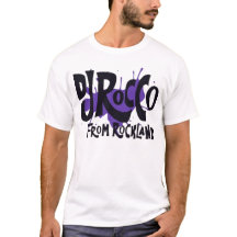 DJ Rocco From Rockland Logo Black Lettering