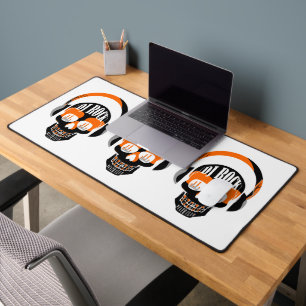 DJ rock skull death club music Desk Mat