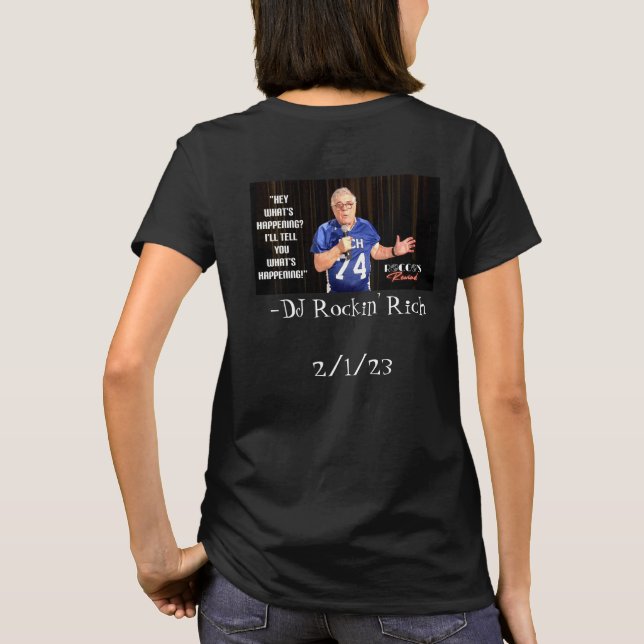 DJ Rockin' Rich/Rocco's Rewind Commemorative Shirt (Back)