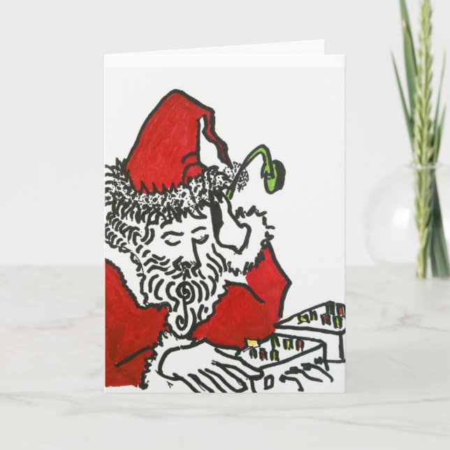 DJ Santa Holiday Card (Front)
