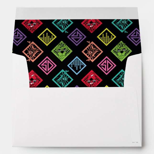 DJ Scooby-Doo Pattern Envelope (Back (Bottom))