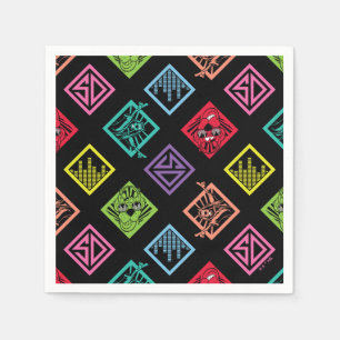 DJ Scooby-Doo Pattern Napkin