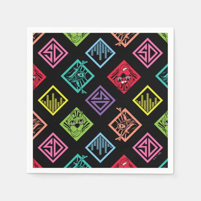DJ Scooby-Doo Pattern Napkin (Front)