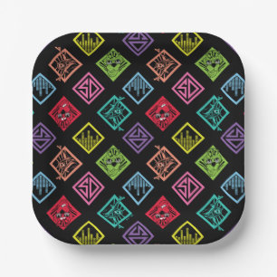 DJ Scooby-Doo Pattern Paper Plate