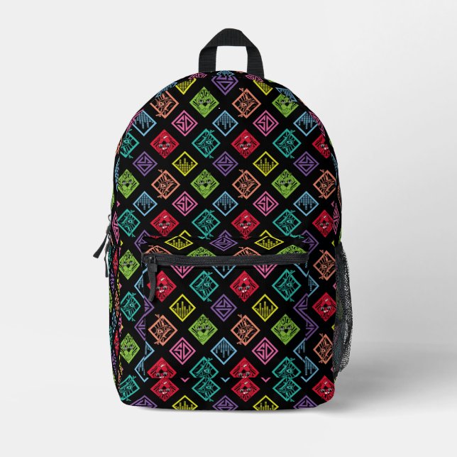 DJ Scooby-Doo Pattern Printed Backpack (Front)