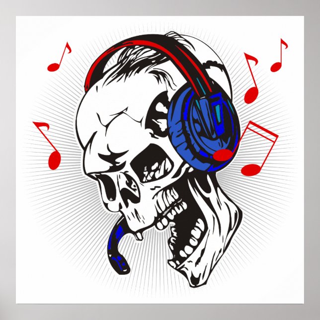 DJ Skull Poster (Front)