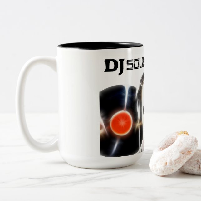 DJ Sound Effects Mug (With Donut)