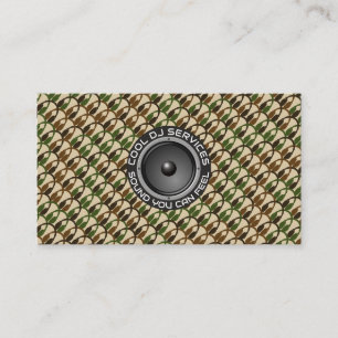  DJ Sound Logo/ Warm Modern Audio Identity Design Business Card