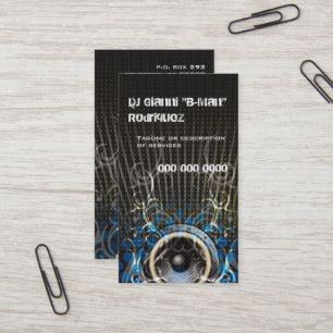 DJ Speaker Rays Business Card