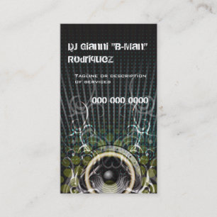 DJ Speaker Rays Business Card