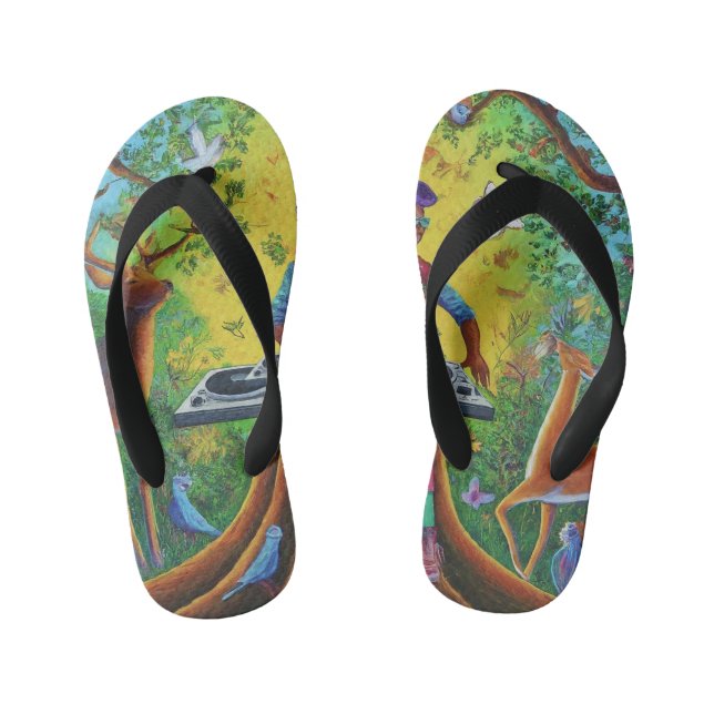 Dj style  kid's flip flops (Footbed)