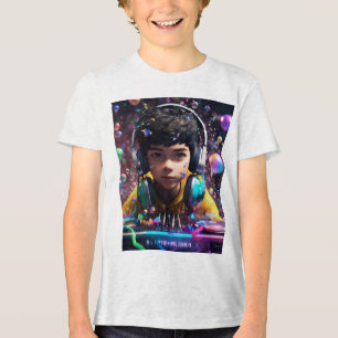 DJ Style Youth Tri-blend T-Shirt – Perfect for Mus Shirt