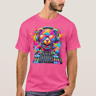 Dj Teddy Bear Disco Hip Hop T-Shirt